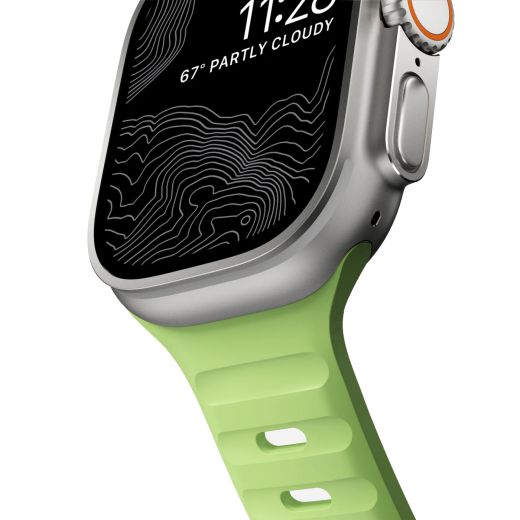 Силіконовий ремінець, що світиться в темряві Nomad Sport Band Glow 2.0 для Apple Watch 49мм | 46мм | 45мм | 44мм (Limited Edition)