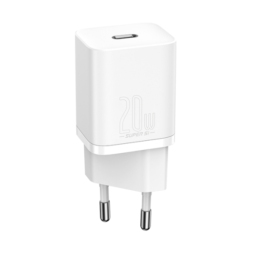 Мережевий зарядний пристрій Baseus Super Si Quick Charger 1C 20W White (CCSUP-B02)