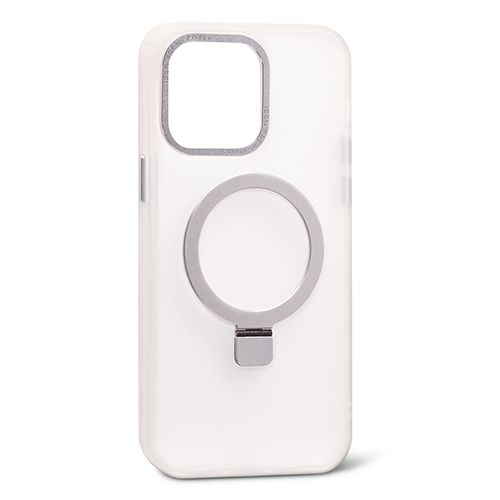 Чехол с кольцом CasePro Frosted Case MagSafe Ring Transparent для iPhone 14
