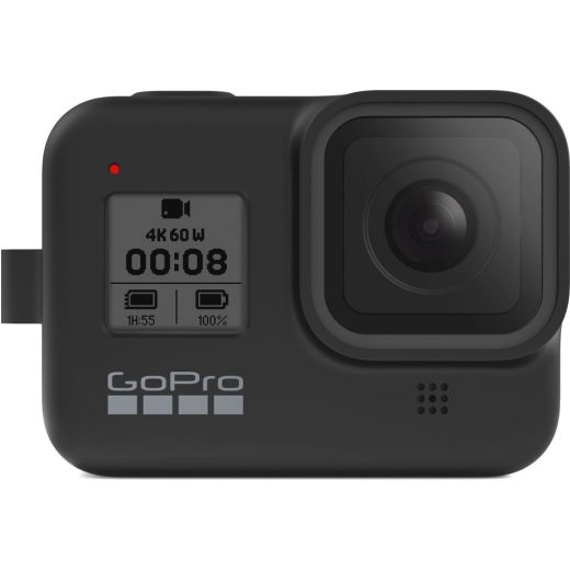 Силиконовый чехол GoPro Sleeve&Lanyard Black для HERO8 (AJSST-001)