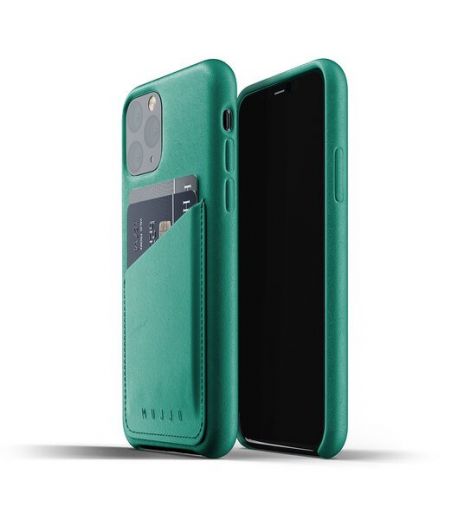 Чехол Mujjo Full Leather Wallet case Alpine Green (MUJJO-CL-002-GR) для iPhone 11 Pro