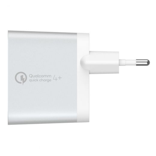 Сетевое зарядное устройство Belkin Home Charger 27W Power Delivery/Quick Charge 4.0, USB-C 1.2m, Silver (F7U074VF04-SLV)