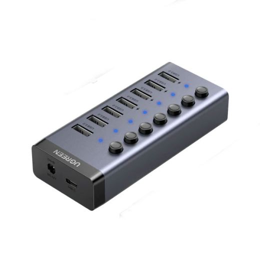 Адаптер Ugreen Powered Switch USB Hub Grey (90305)