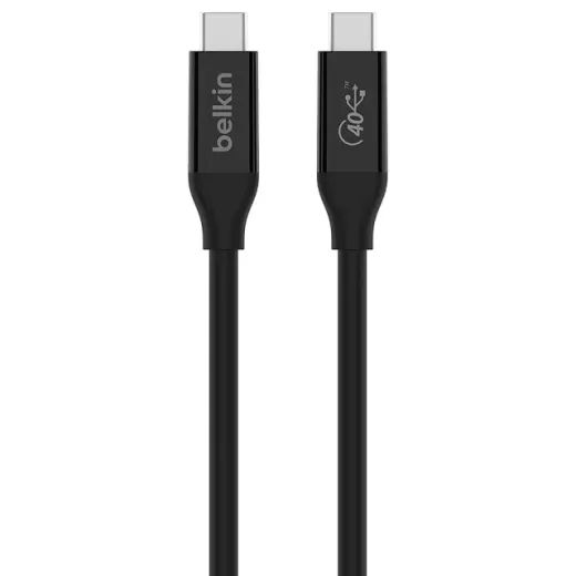 Кабель Belkin USB-C to USB-C 0.8 метра Black (INZ001BT0.8MBK)