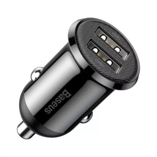 Автомобильное зарядное устройство Baseus Grain Pro 2USB Black (CCALLP-01)