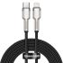 Кабель Baseus Cafule Series Metal Data Cable Type-C to iP PD 20W 2m Black (CATLJK-B01) Кабель Baseus Cafule Series Metal Data Cable Type-C to iP PD 20W 2m Black (CATLJK-B01)