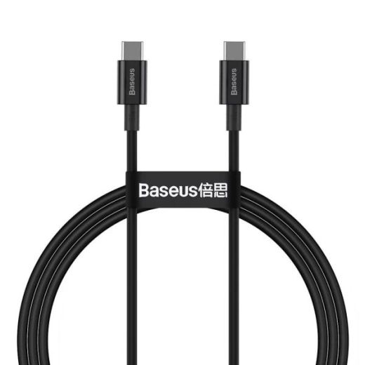 Кабель Baseus Superior Series Fast Charging Data Cable Type-C to Type-C 100W 1m Black (CATYS-B01)