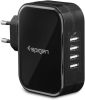 Зарядное устройство Spigen F401 Wall Charger 4xUSB Black (000AD23962)