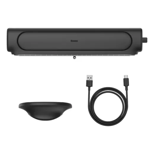 Портативний вентилятор Baseus Refreshing Monitor Clip-On & Stand-Up Desk Fan Black (ACQS000001)