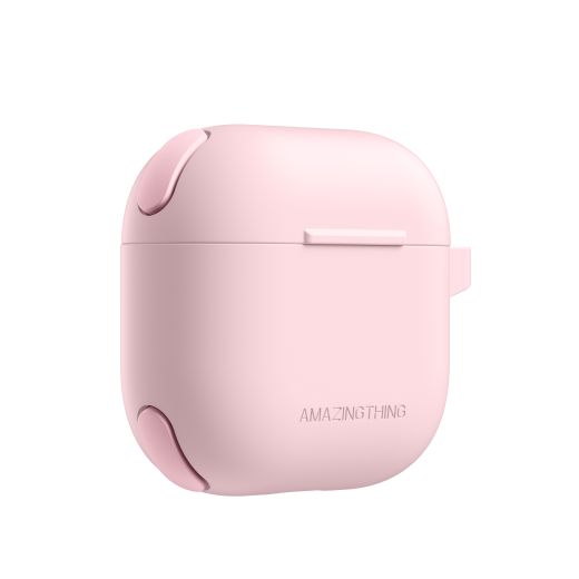 Силиконовый чехол AmazingThing Omni GripClip Case Pink для Airpods 4 (APRO4OMPK)
