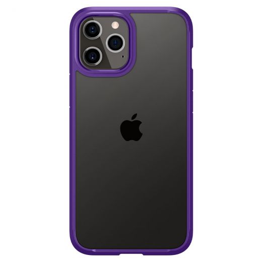 Чохол Spigen Crystal Hybrid Hydrangea Purple для iPhone 12 Pro Max (ACS01478)