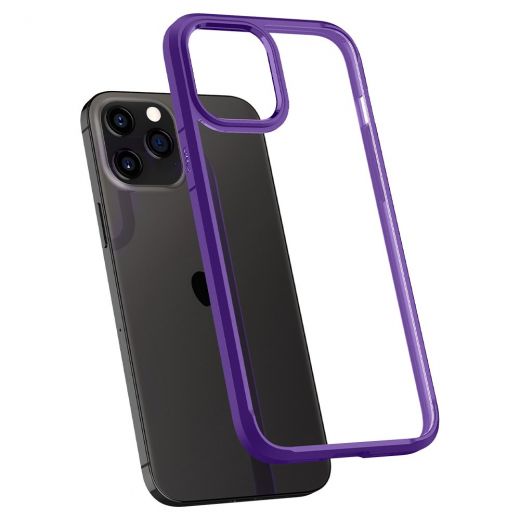 Чохол Spigen Crystal Hybrid Hydrangea Purple для iPhone 12 Pro Max (ACS01478)