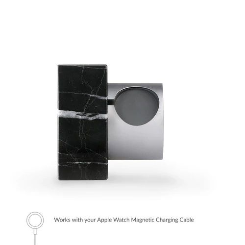 Док-станция Native Union Dock Marble Edition (DOCK-AW-MB-BLK) для Apple Watch