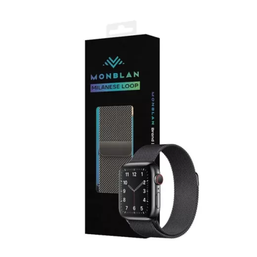 Металлический ремешок Monblan Milanese Series Black для Apple Watch 40 мм | 41 мм