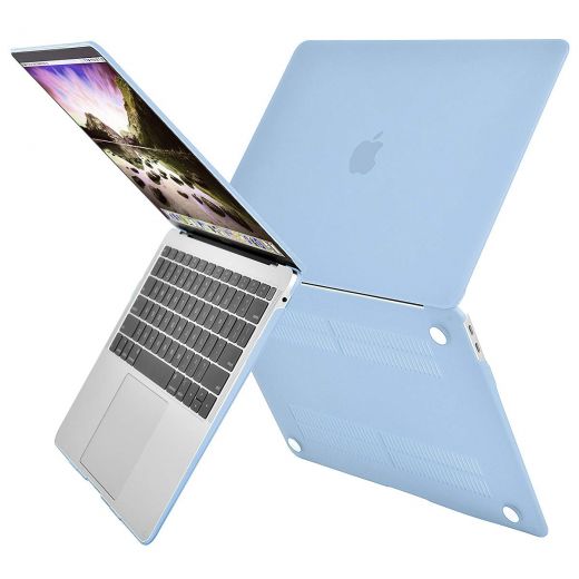 Накладка MOSISO Plastic Hard Case Shell & Keyboard Skin Airy Blue для MacBook Air 13" (2018)