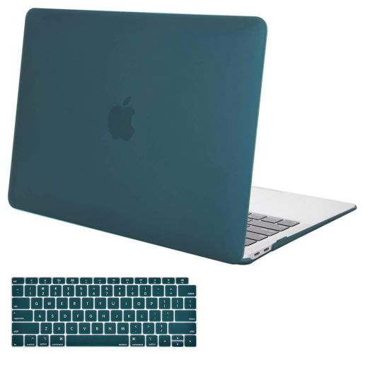 Накладка MOSISO Plastic Hard Case Shell & Keyboard Skin Deep Teal для MacBook Air 13" (2018)