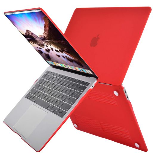 Накладка MOSISO Plastic Hard Case Shell & Keyboard Skin Red для MacBook Air 13" (2018)