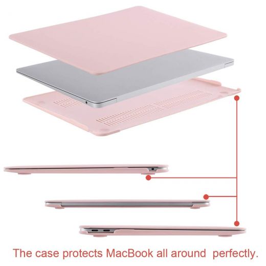 Накладка MOSISO Plastic Hard Case Shell & Keyboard Skin Roze Quartz для MacBook Air 13" (2018)