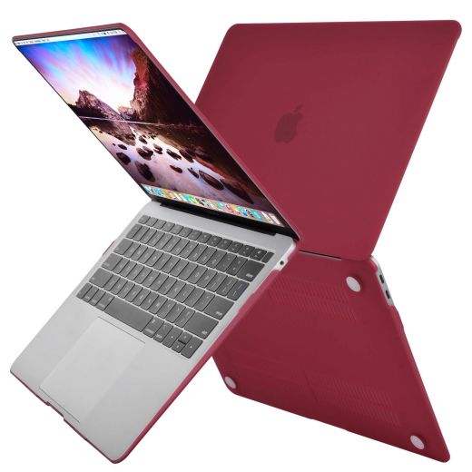 Накладка MOSISO Plastic Hard Case Shell & Keyboard Skin Wine Red для MacBook Air 13" (2018)