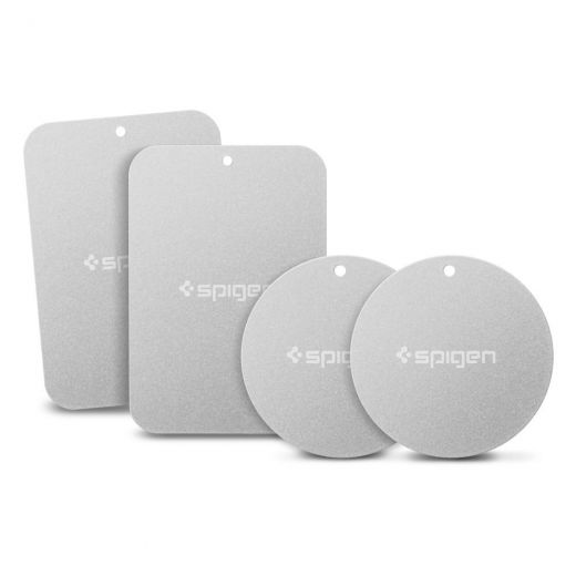 Пластины для автодержателя Spigen Kuel A210 Car Mount Metal Plates Silver