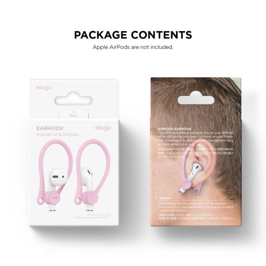 Утримувачі Elago EarHook Lovely Pink (EAP-HOOKS-LPK) для Apple AirPods