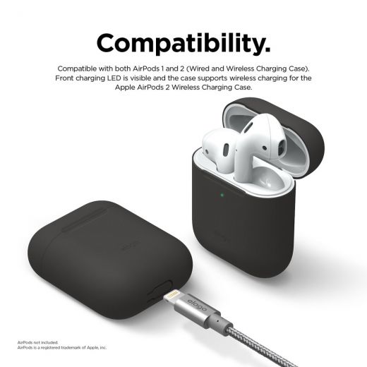 Чохол Elago Skinny Case Black (EAPSK-BA-BK) для Airpods