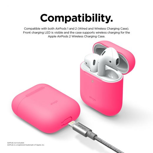 Чехол Elago Skinny Case Neon Hot Pink (EAPSK-BA-NPK) для Airpods