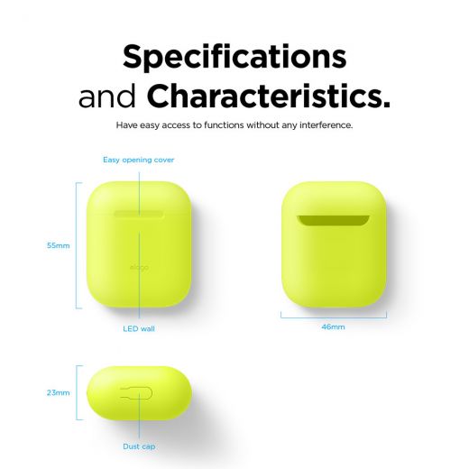Чохол Elago Skinny Case Neon Yellow (EAPSK-BA-NYE) для Airpods
