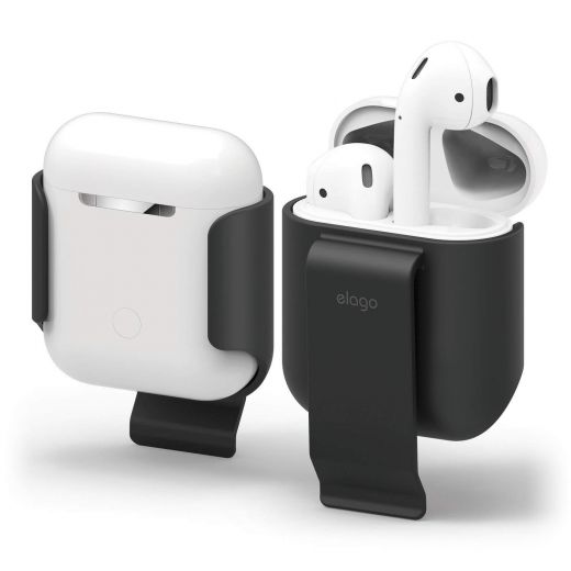 Держатели Elago Belt Clip Black для Apple AirPods