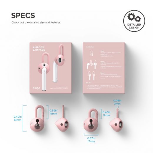 Держатель Elago EarPads Lovely Pink для Apple AirPods