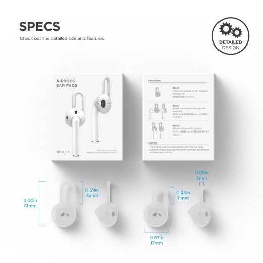 Утримувач Elago EarPads Nightglow Blue для Apple AirPods