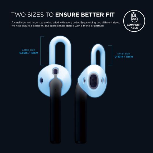 Держатель Elago EarPads Nightglow Blue для Apple AirPods