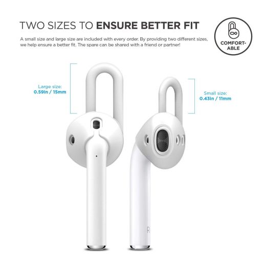 Держатель Elago EarPads White для Apple AirPods