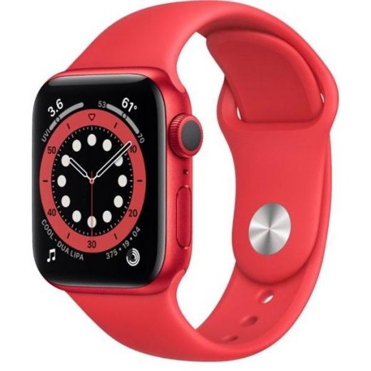 Apple Watch Series 6 GPS 40mm (PRODUCT)RED Aluminum Case with (PRODUCT)RED Sport Band (M00A3)