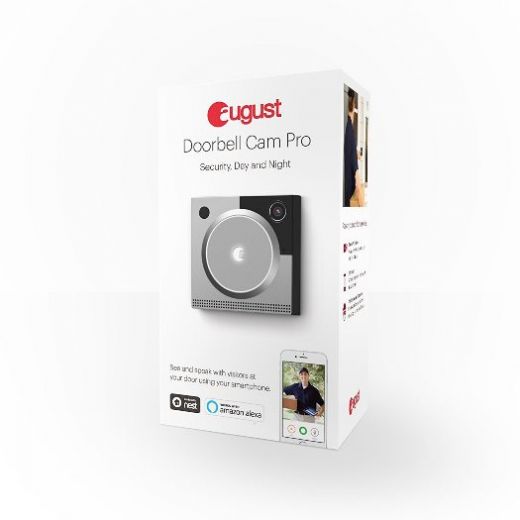 Дверний дзвінок із відеокамерою August Doorbell Cam Pro 2 Silver