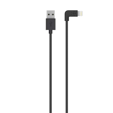 Кабель Belkin MIXIT Lightning to USB (2.4A),Right angle, 1.2m, Black