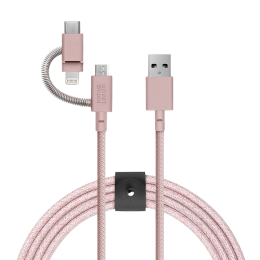 Кабель Native Union Belt Cable Universal Rose (2 m) (BELT-ULC-ROS-NP)