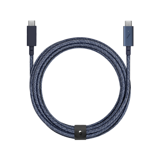 Кабель Native Union Belt Cable USB-C to USB-C Pro Indigo (2.4 m) (BELT-C-IND-PRO-NP)