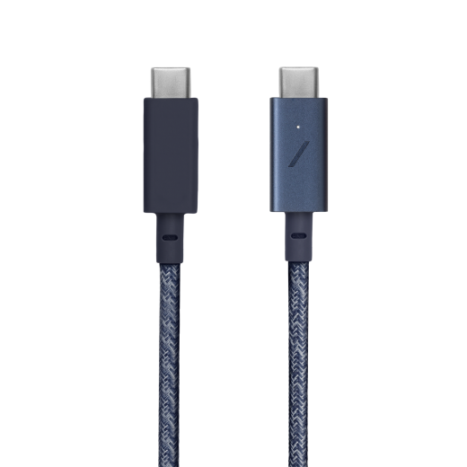 Кабель Native Union Belt Cable USB-C to USB-C Pro Indigo (2.4 m) (BELT-C-IND-PRO-NP)