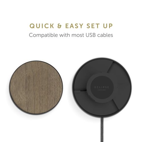 Зарядное устройство Native Union Eclipse Charger 3-Port USB Wood Black (EC-BLK-WD-EU)