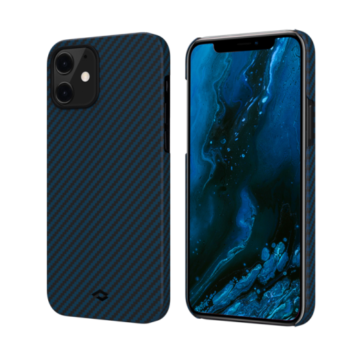 Чохол Pitaka MagEZ Black | Blue Twill для iPhone 12 mini