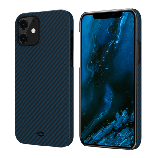 Чехол Pitaka MagEZ Black | Blue Twill для iPhone 12 | 12 Pro (KI1208M)