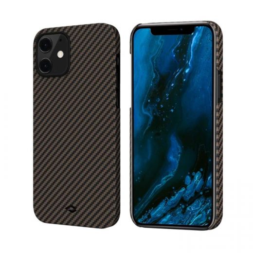 Чохол Pitaka MagEZ Black | Gold Twill для iPhone 12 mini