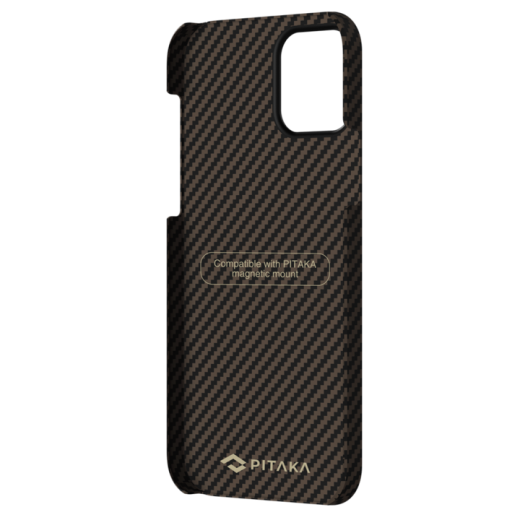 Чохол Pitaka MagEZ Black | Gold Twill для iPhone 12 mini