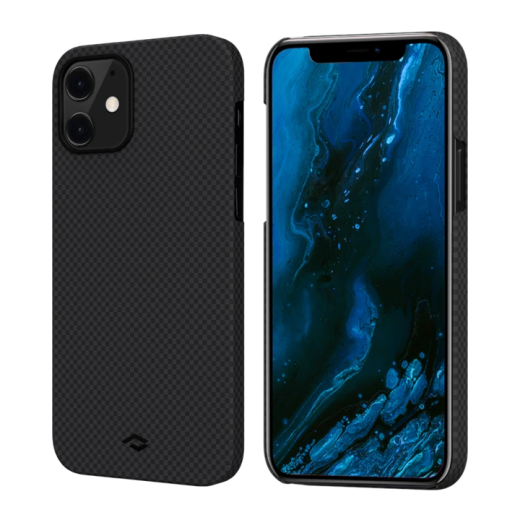 Карбоновий чохол Pitaka MagEZ Case 2 Black / Grey (Plain) для iPhone 13 Pro