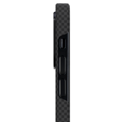 Карбоновый чехол Pitaka MagEZ Case 2 Black/Grey (Plain) для iPhone 13 mini