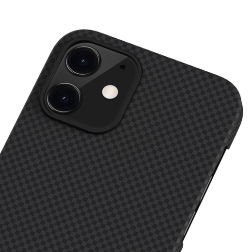 Чохол Pitaka MagEZ Black | Grey (Plain) для iPhone 12 mini