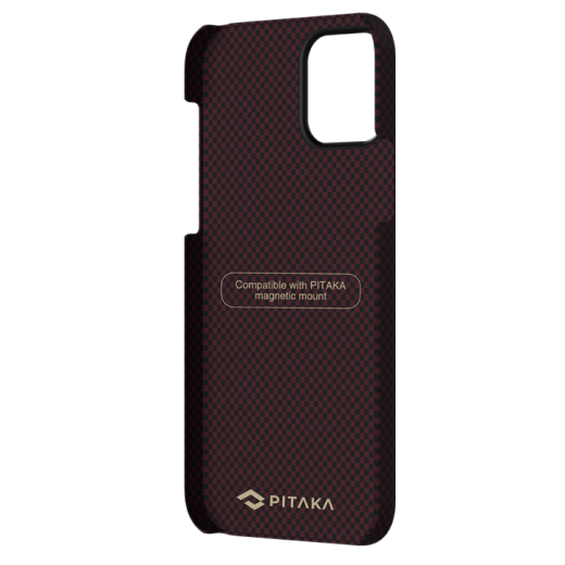 Чехол Pitaka MagEZ Black | Red (Plain) для iPhone 12 mini