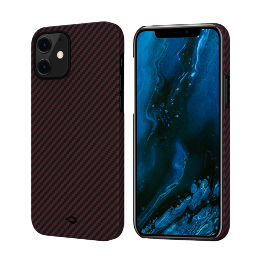 Чохол Pitaka MagEZ Black | Red Twill для iPhone 12 mini