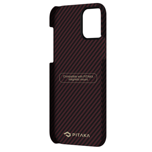 Чохол Pitaka MagEZ Black | Red Twill для iPhone 12 | 12 Pro (KI1203M)